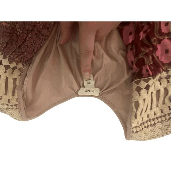 Anthropologie TINY floral fixed wrap top Small Good Condition - Picture 5 of 5